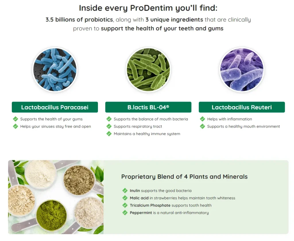 Prodentim ingredients